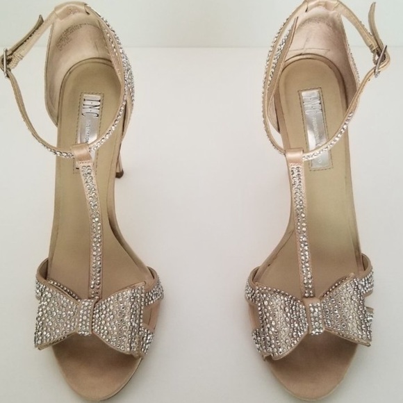 INC International Concept Rhinestone Satin Heels - Picture 2 of 7